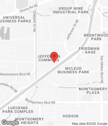 Map of M'tucci's Twenty-Five - 4939 Pan American West Fwy NE, Albuquerque, NM, 87109, US